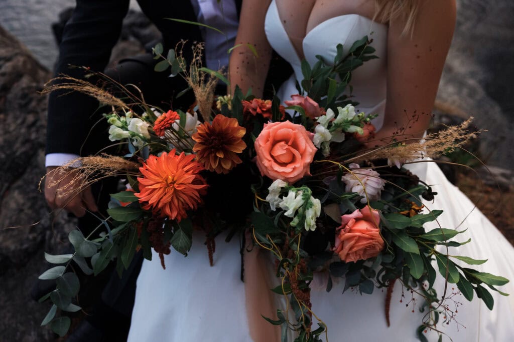 elopement florals on vancouver island