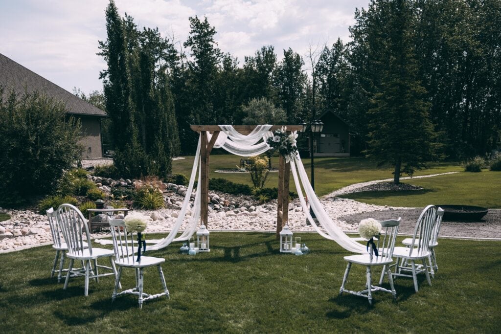 backyard elopement in edmonton