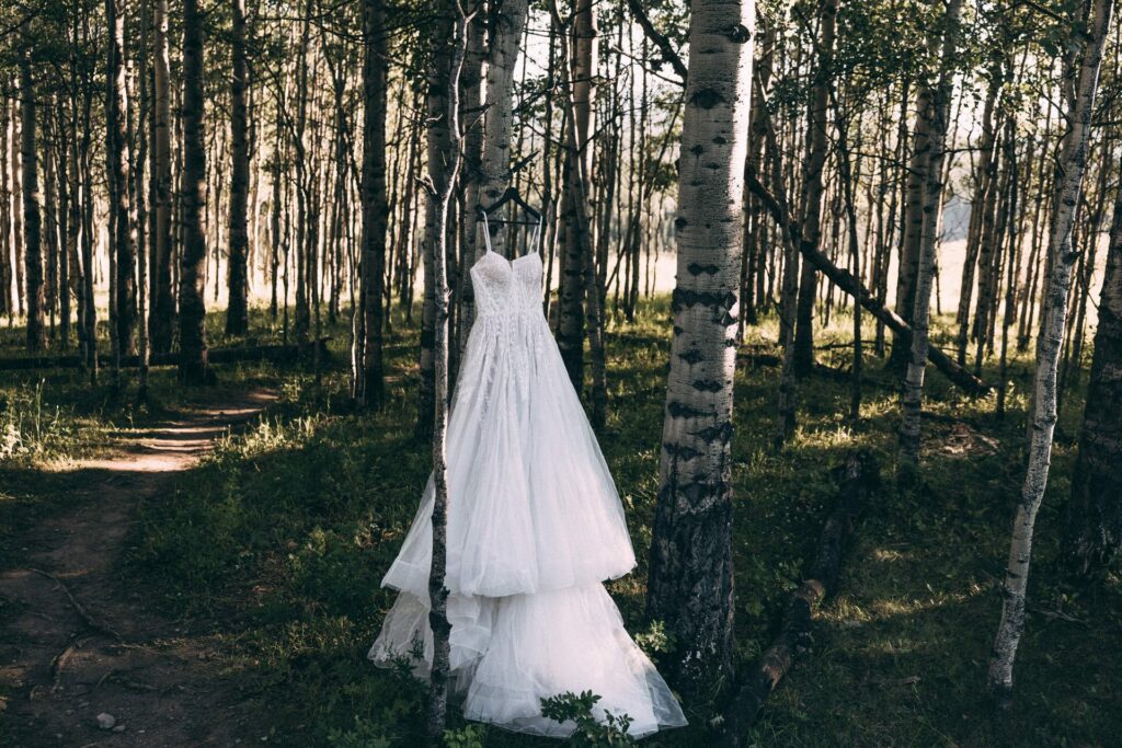 flowy elopement wedding dress