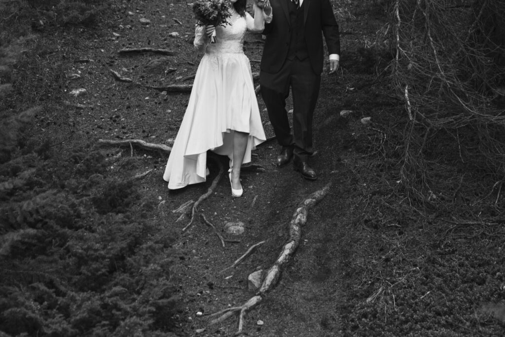 elopement wedding couple details