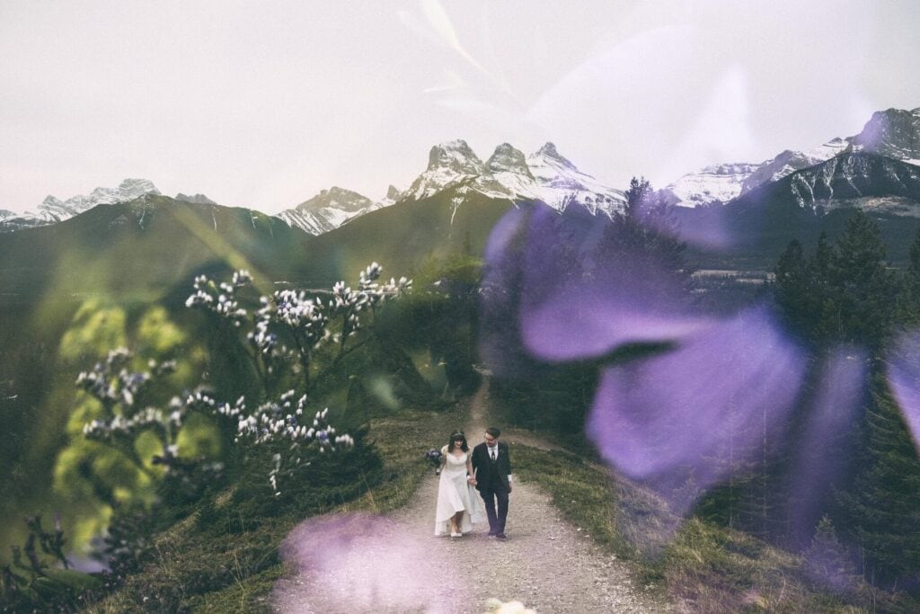 canmore elopement at sunrise