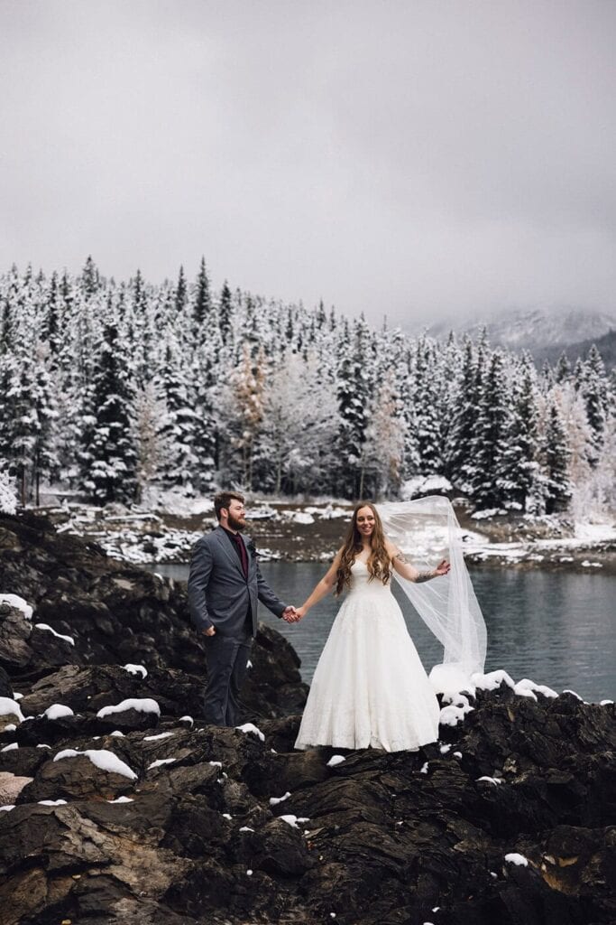 intentional elopement / banff elopement photographer